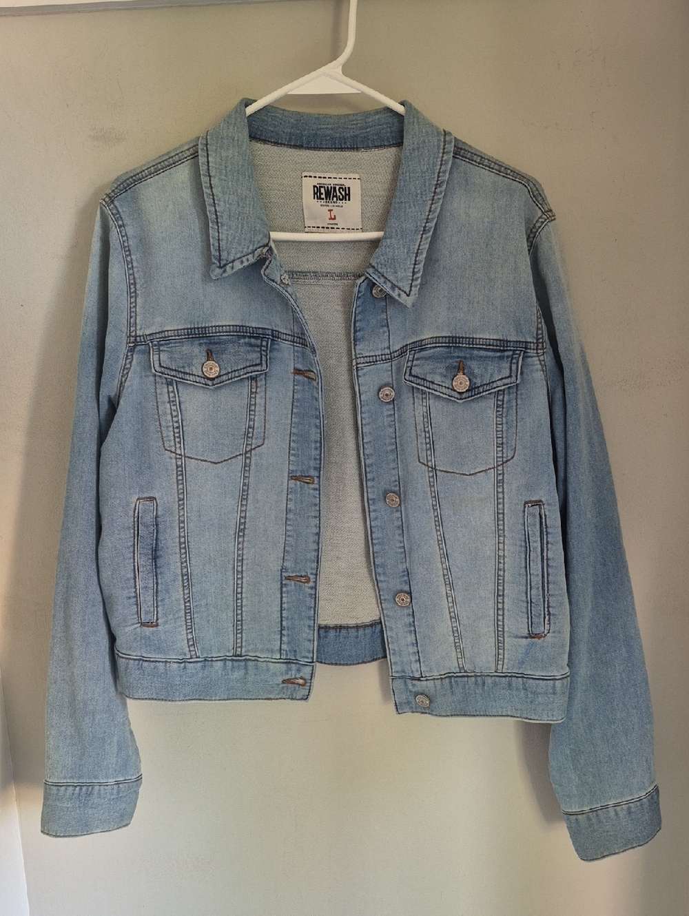 Rewash Light Blue Classic Denim Jacket